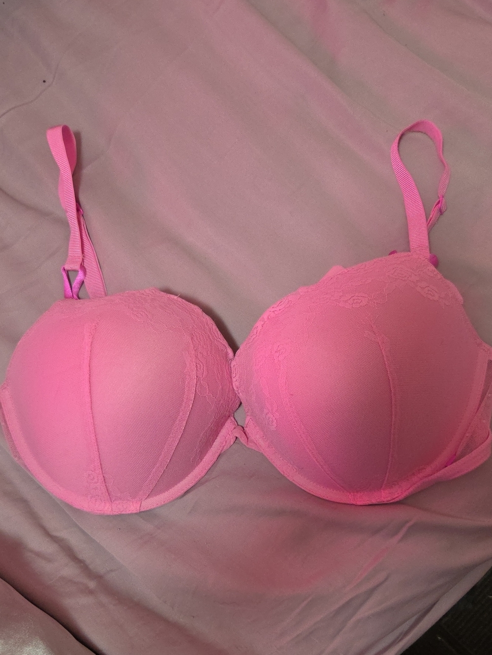 Victoria's Secret Pink Lace Push-Up Bra
